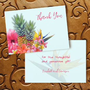 Tarjetas de agradecimiento en blanco con bouquet h