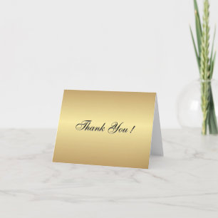 Tarjetas de agradecimiento en blanco dorado