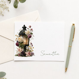 Tarjetas de agradecimiento florales personalizadas