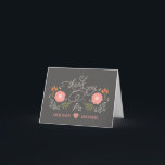 Tarjetas de agradecimiento florales rústicas linda<br><div class="desc">Gracias -- Boda Floral Rústica -- flores abstractas elegantes y casuales con caligrafía rizada y acentos florales. Personalice el texto como está, o cambie el tamaño, el color de fondo, los colores y el estilo de la fuente. Los campos de plantilla para hacer usted mismo facilitan la creación de sus...</div>