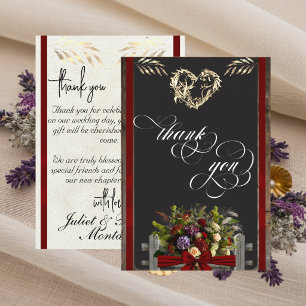 Tarjetas de agradecimiento - Flores silvestres y c