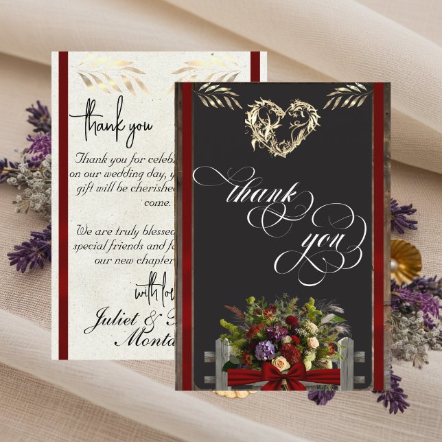 Tarjetas de agradecimiento - Flores silvestres y c (Subido por el creador)
