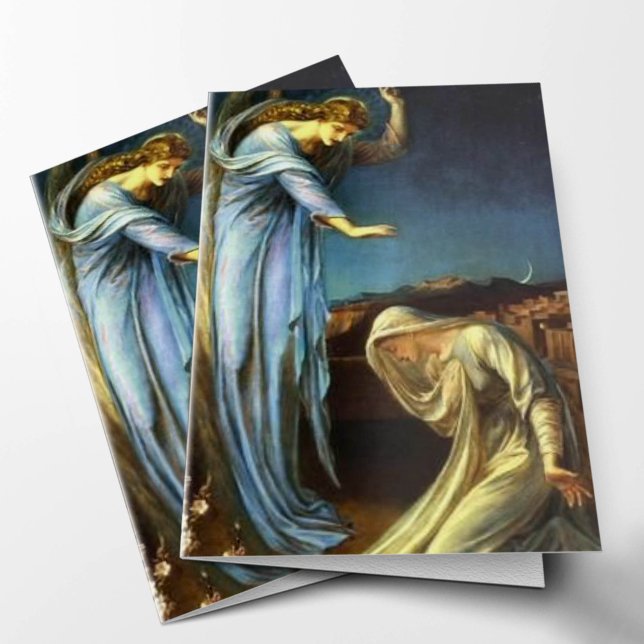 Tarjetas de agradecimiento funerales | Anunciación (Annunciation Catholic Religious Condolence Sympathy Bereavement Funeral Thank You Card)