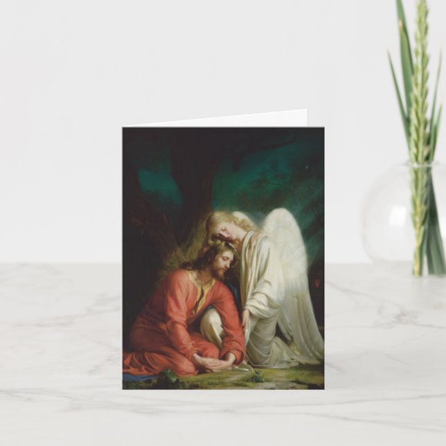 Tarjetas de agradecimiento funerales | Brazos de u (Anverso)