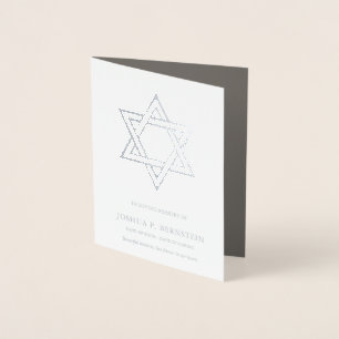Tarjetas de agradecimiento funerales Estrella de