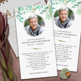 Tarjetas de agradecimiento funerales | Eucalyptus