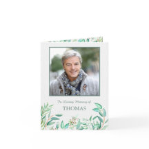 Tarjetas de agradecimiento funerales | Eucalyptus