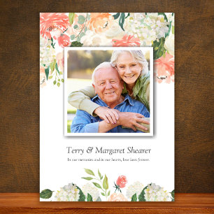 Tarjetas de agradecimiento funerales   Floral Mead