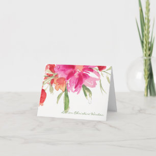 Tarjetas de agradecimiento funerales Flores acuá