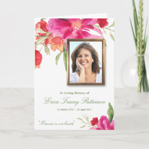 Tarjetas de agradecimiento funerales   Foto de acu