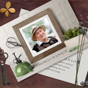 Tarjetas de agradecimiento funerales Jardín natu