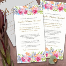 Tarjetas de agradecimiento funerales | Jardín rúst