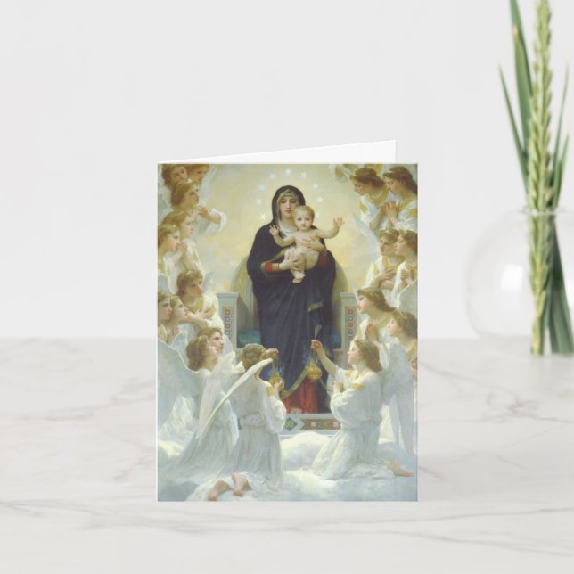 Tarjetas de agradecimiento funerales | La Virgen y (Anverso)