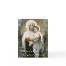 Tarjetas de agradecimiento funerales | Madonna de