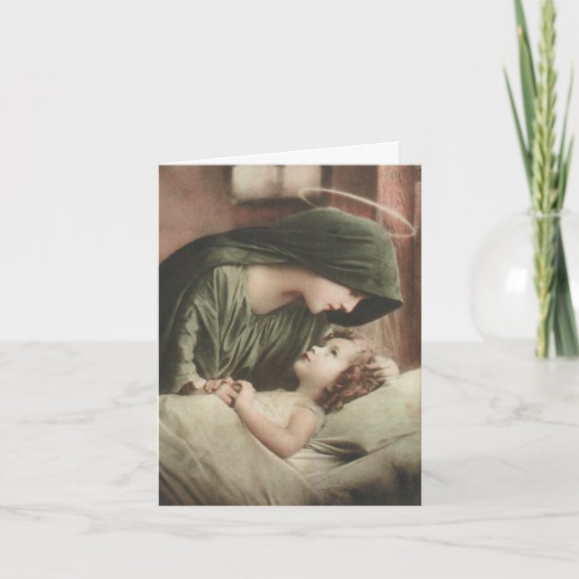 Tarjetas de agradecimiento funerales | Madre María (Anverso)