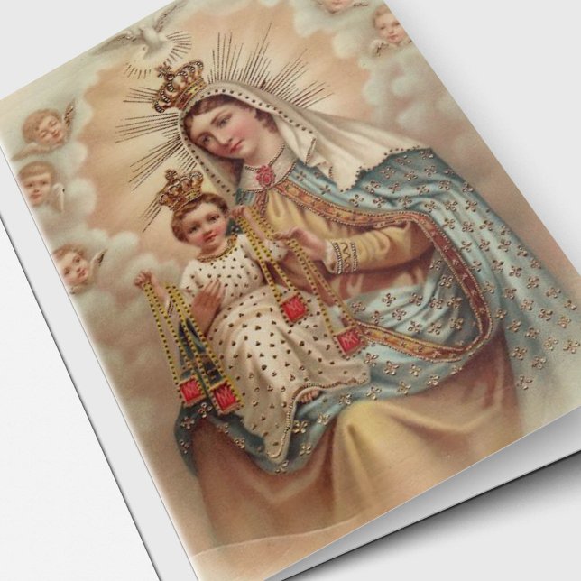 Tarjetas de agradecimiento funerales | Mary No llo (Mary Don't Weep Sympathy Memorial Funeral Thank You Card)