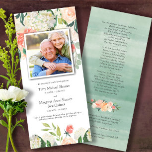 Tarjetas de agradecimiento funerales   Paro floral