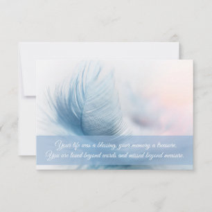 Tarjetas de agradecimiento funerales Pescado