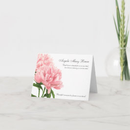 Tarjetas de agradecimiento funerales | Pino Rosa A