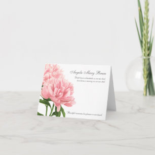 Tarjetas de agradecimiento funerales   Pino Rosa A