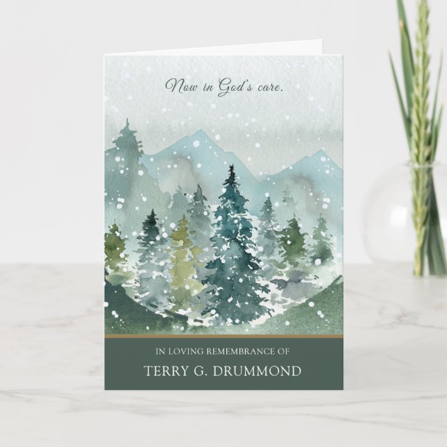 Tarjetas de agradecimiento funerales | Selva Spruc (Anverso)