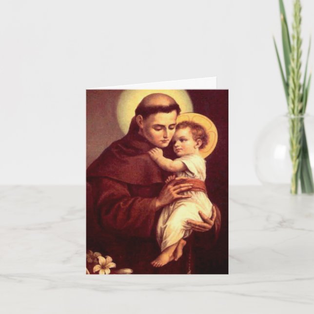 Tarjetas de agradecimiento funerales | St Anthony  (Anverso)