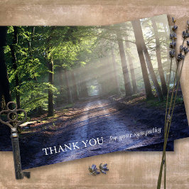 Tarjetas de agradecimiento funerales | Suns Rays