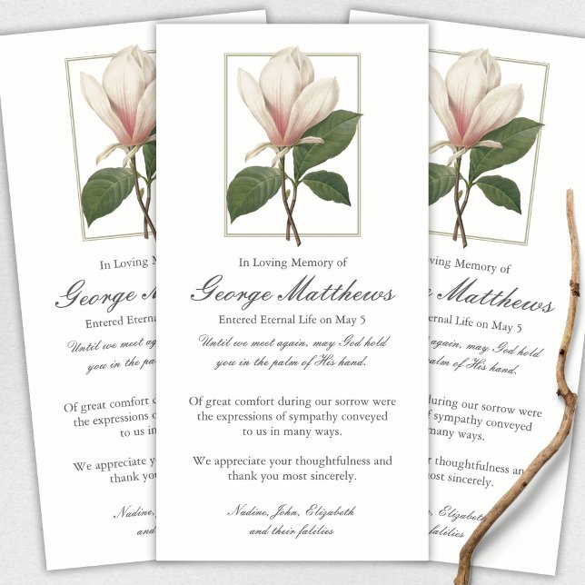 Tarjetas de agradecimiento funerales | Sweet Antiq (funeral thank you cards, bereavement, elegant, simple, celebration of life, sympathy card)