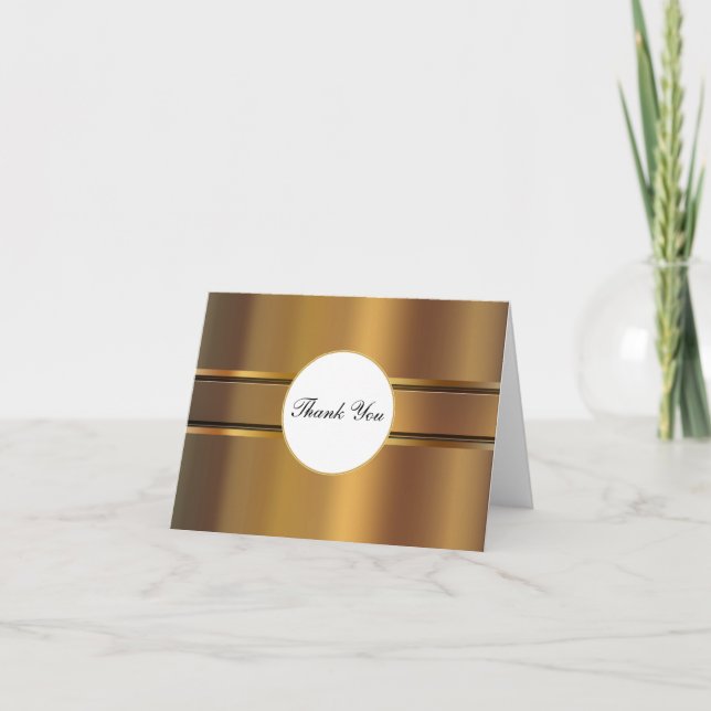 Tarjetas de agradecimiento Glitzy (Anverso)