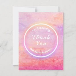 Tarjetas de agradecimiento grandes para pequeñas e