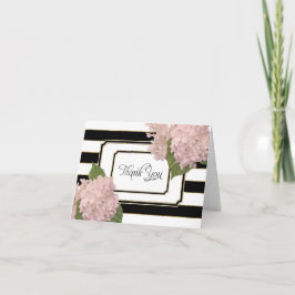 Tarjetas de agradecimiento Hortensias Art Déco Flo