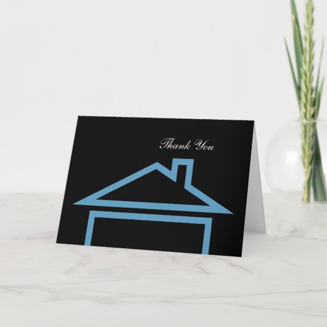 Tarjetas de agradecimiento inmobiliario (Anverso)