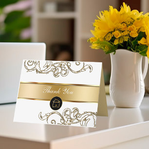 Tarjetas de agradecimiento inmobiliario