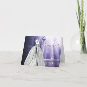 Tarjetas de agradecimiento Lavanda Morado Quincean