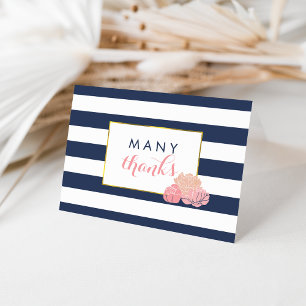 tarjetas de agradecimiento Midnight Rubor Peony