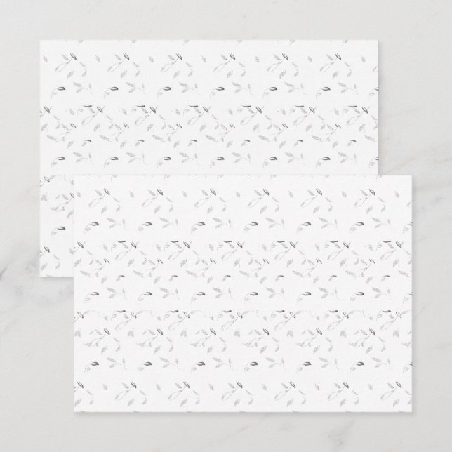 Tarjetas de agradecimiento minimalistas Elegante b (Anverso / Reverso)