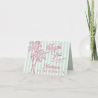 Tarjetas de agradecimiento Mint Palm Springs Paste