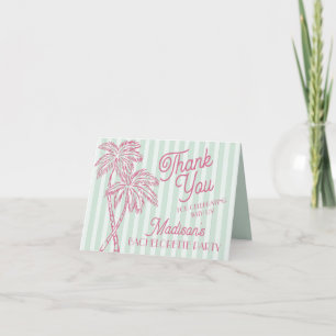 Tarjetas de agradecimiento Mint Palm Springs Paste