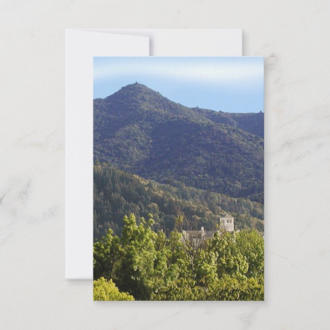 Tarjetas de agradecimiento Mt Tamalpais (Anverso)