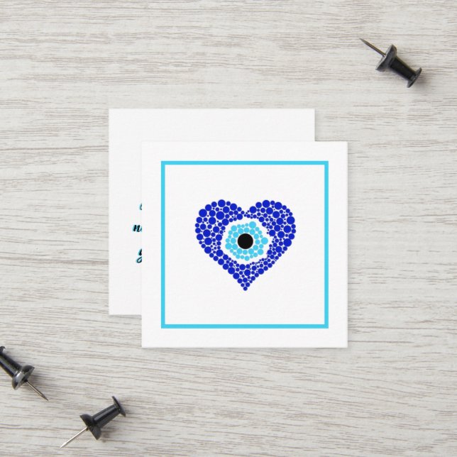 Tarjetas de agradecimiento Nazar Heart (Anverso/Reverso In Situ)