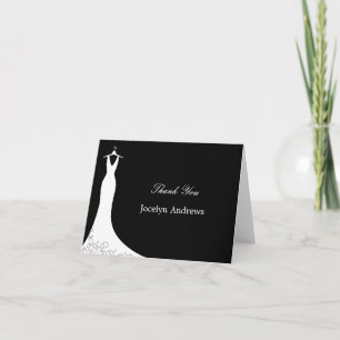 Tarjetas de agradecimiento (negro)