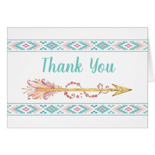 Tarjetas de agradecimiento para Arrow Teepee Triba
