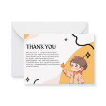 Tarjetas de agradecimiento para baby shower
