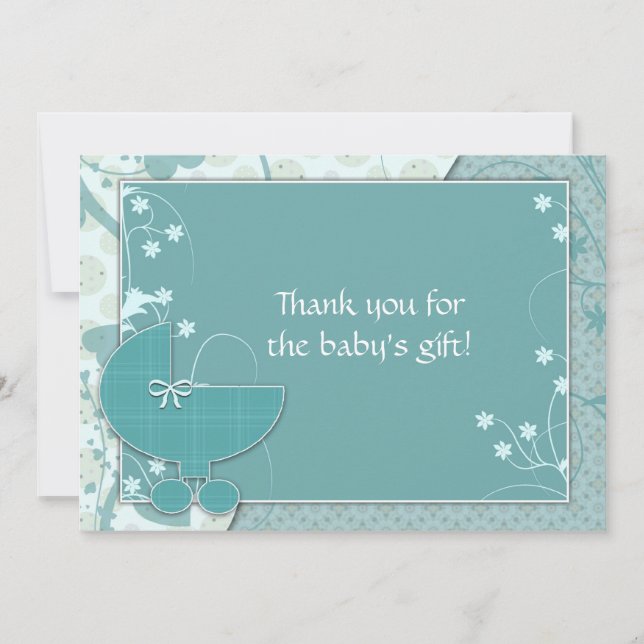 Tarjetas de agradecimiento para Baby Shower Carrit (Anverso)