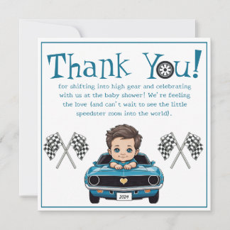 Tarjetas de agradecimiento para Baby Shower Classi