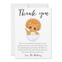 tarjetas de agradecimiento para baby shower con me