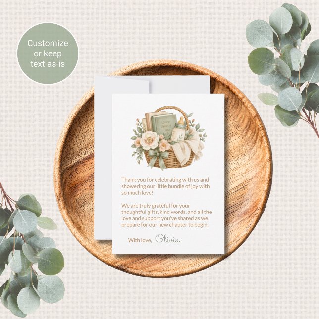 Tarjetas de agradecimiento para baby shower con te (Subido por el creador)
