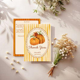 Tarjetas de agradecimiento para baby shower de cal