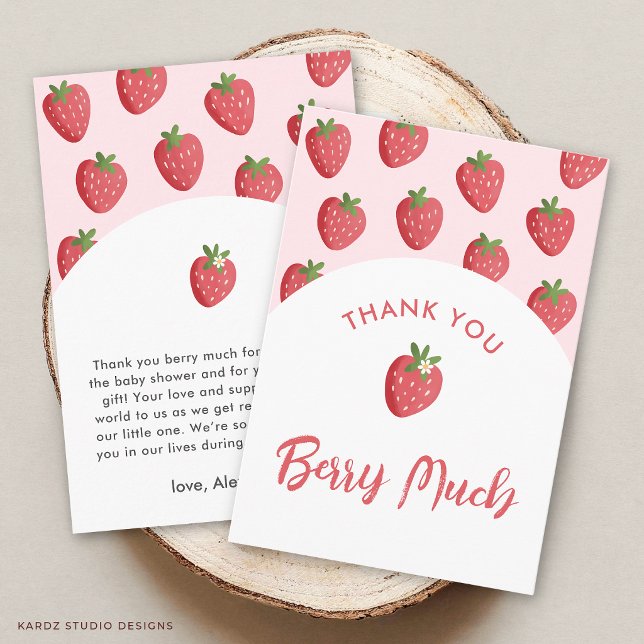 Tarjetas de agradecimiento para Baby Shower de Dul (The front and back of the card are shown in 3.5 x 5 in. Choose size, paper, and corner style.)