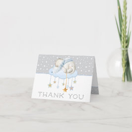 Tarjetas de agradecimiento para baby shower de ele